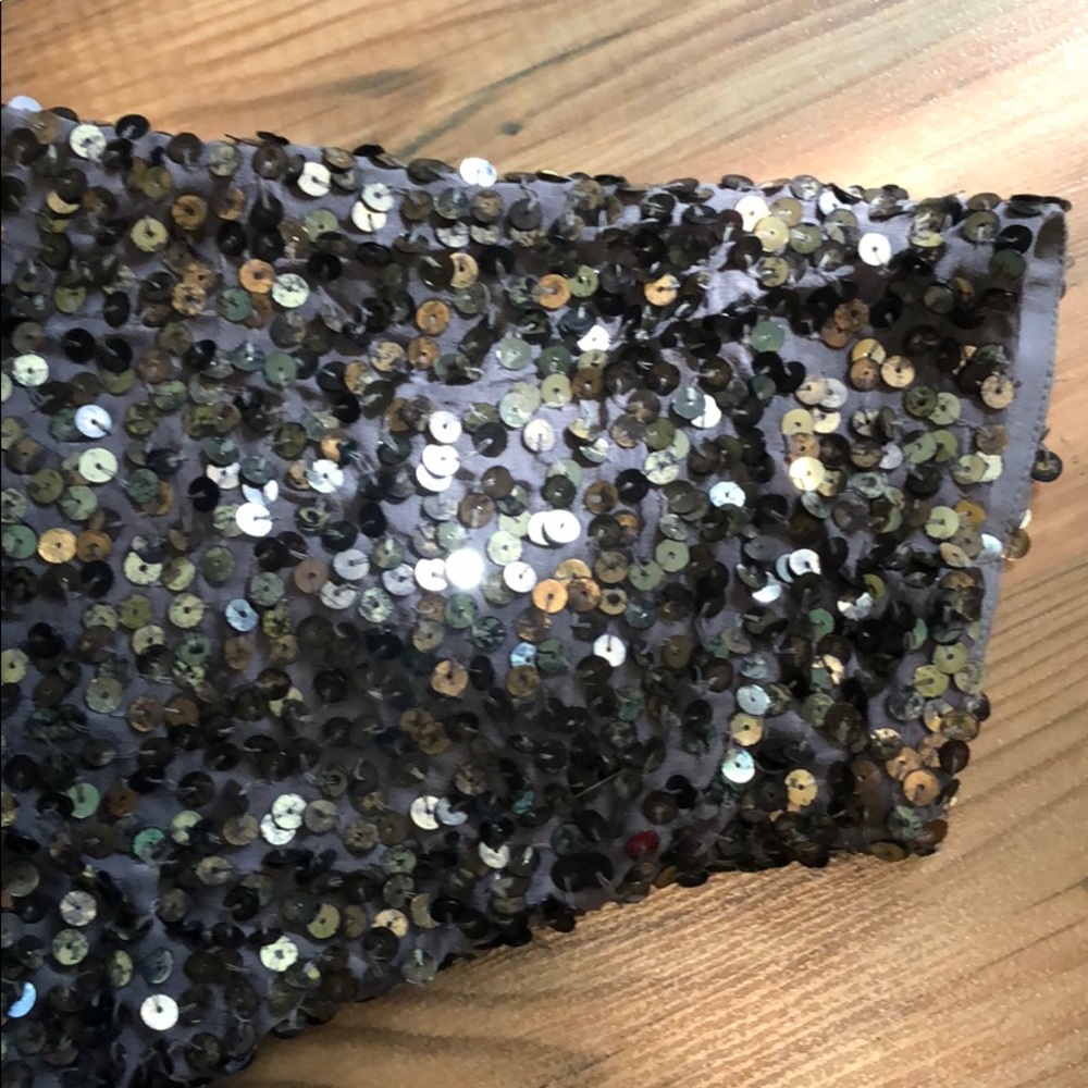 Vince Cluster Sequin Raglan Cropped Top wear 2 way - Picture 5 of 16